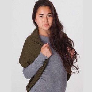 American Apparel Accessories - American Apparel Circle Scarf Melange Dark Olive American Apparel Accessories - American Apparel Circle Scarf Melange Dark Olive